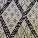Handmade white carpet corridor 370x80cm
