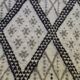 Handmade white carpet corridor 370x80cm
