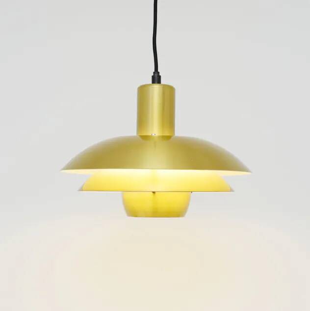 Golden Belux lamp, Denmark, 1970s