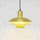 Golden Belux lamp, Denmark, 1970s