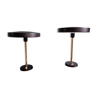 Pair of Philips lamps, Timor model, 60s