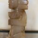 Carved onyx lamp – Pre-Columbian/Aztec style – Vintage