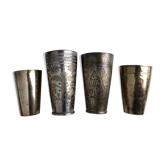 Set of 4 Indian timpani