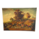 Painting court hunting oil on canvas