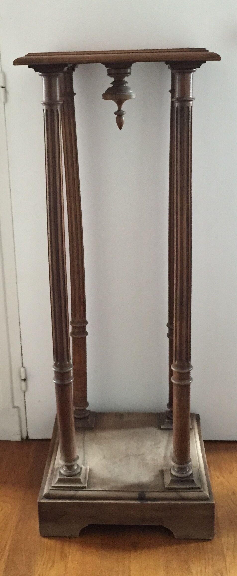 Old pedestal wooden