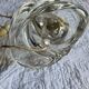Vintage twisted crystal lamp base from Sèvres, 1960s-70s.