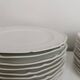 Set of Limoges porcelain flat and dessert plates