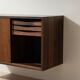 Poul Cadovius Floating Wall Mounted Rosewood Sideboard By CADO, 1960s.