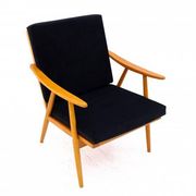 Pair of armchairs, Czechoslovakia, manufacturer TON, 1960s. After renovation.