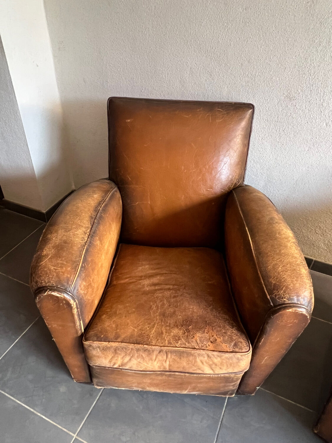 Pair of club chairs