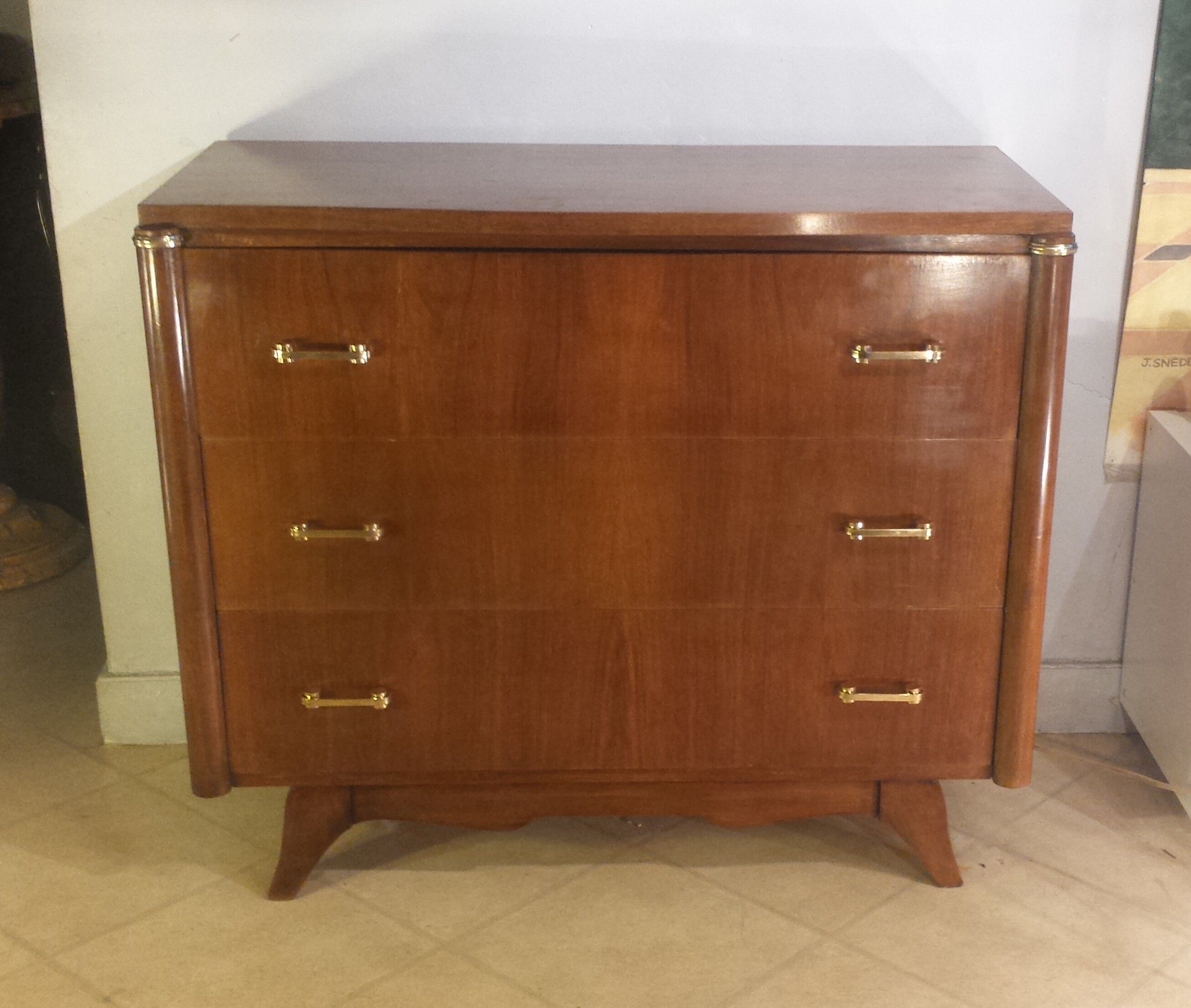 Rosewood vintage chest of drawers