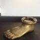 Vintage ashtray bronze foot 70s