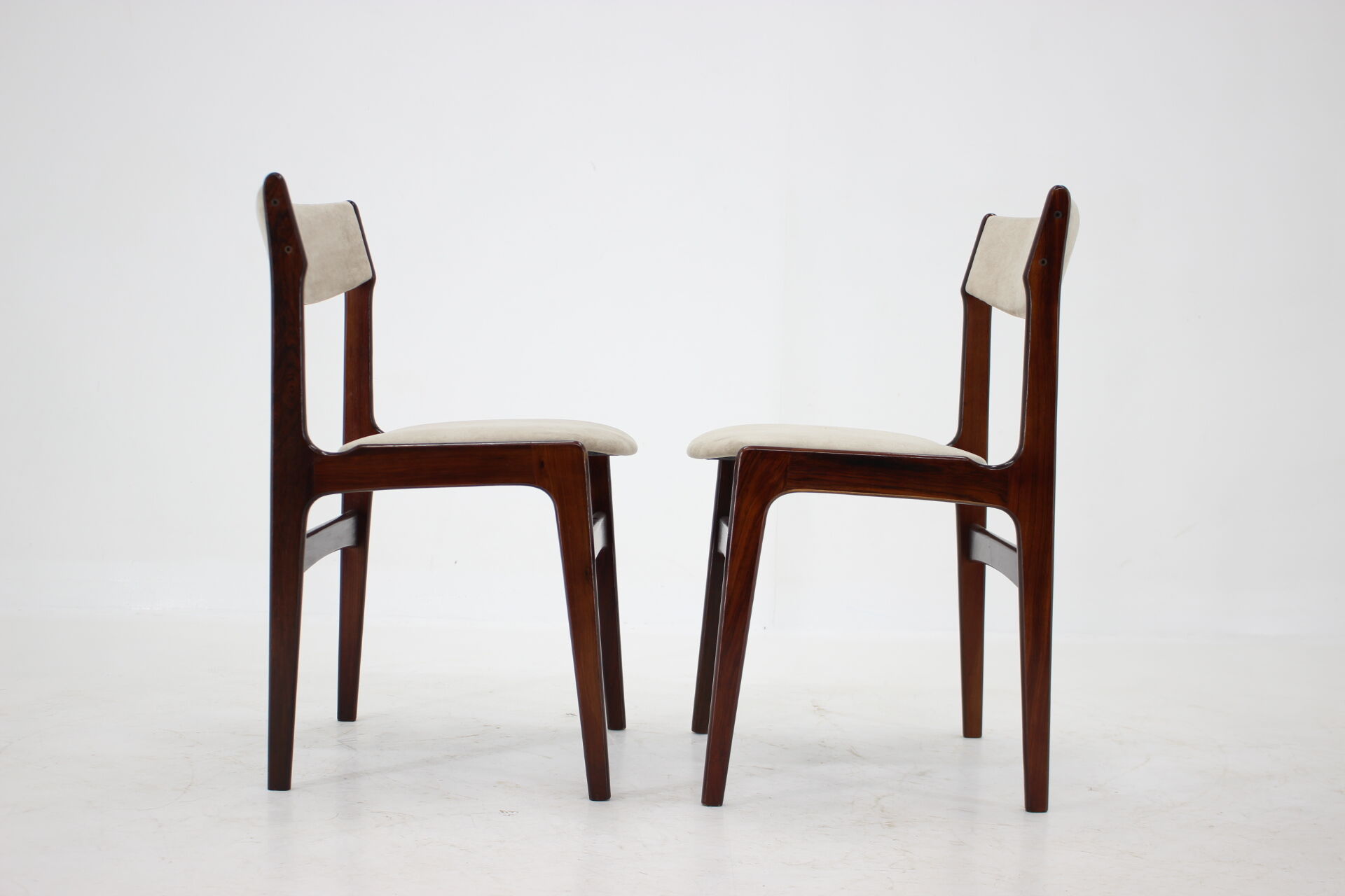 1960s danish palisander dining chairs, set of 6