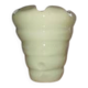Vintage shell vase Salins – French crackled earthenware – 1970s