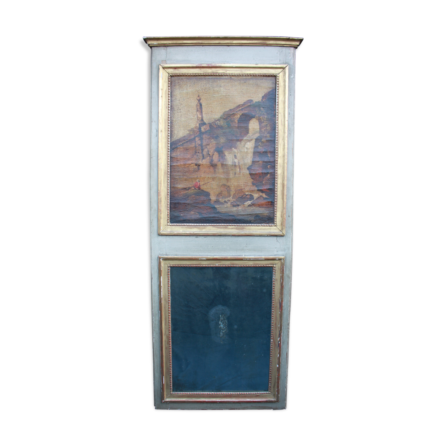 19th century trumeau 65x161cm