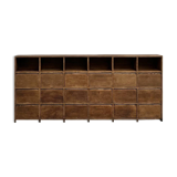 Meuble de métier ancien à 24 casiers