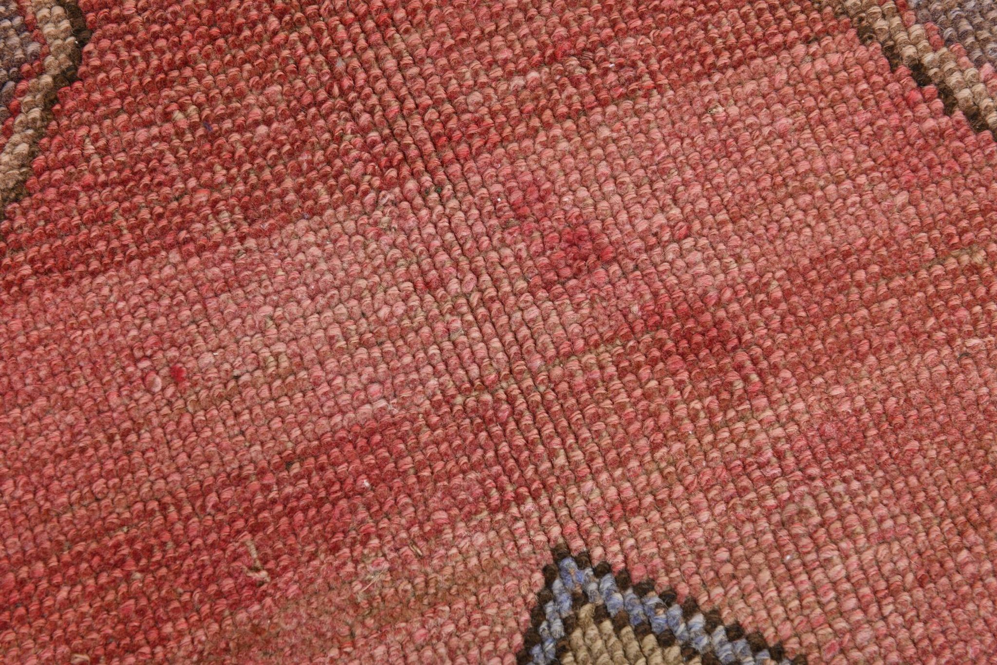 5x11 Rug For Living Room Red Brown Turkish Vintage Rug 150x338Cm
