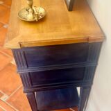 Console Louis XVI Oxford Navy – Meuble peint à la main vintage