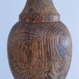 XL turned solid wood lamp base H.45.5 cm
