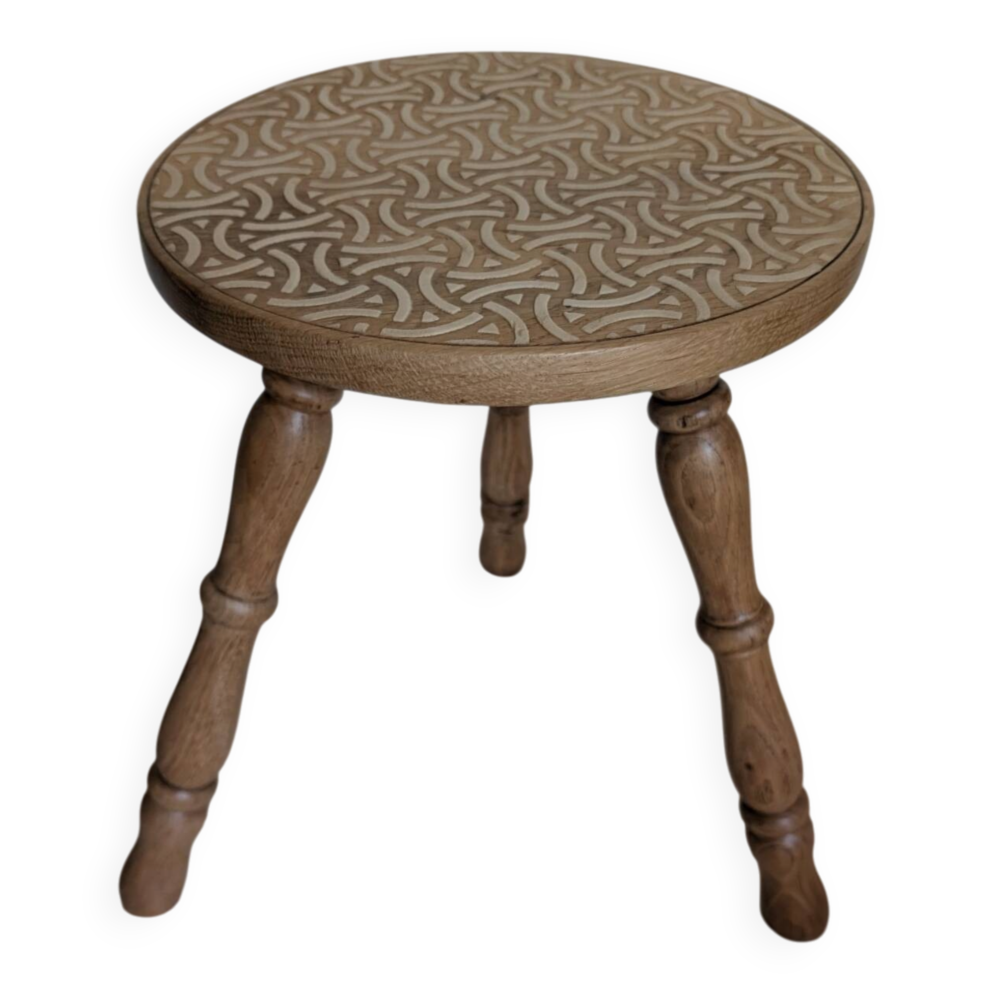 Hand-renovated vintage stool