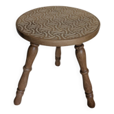 Hand-renovated vintage stool