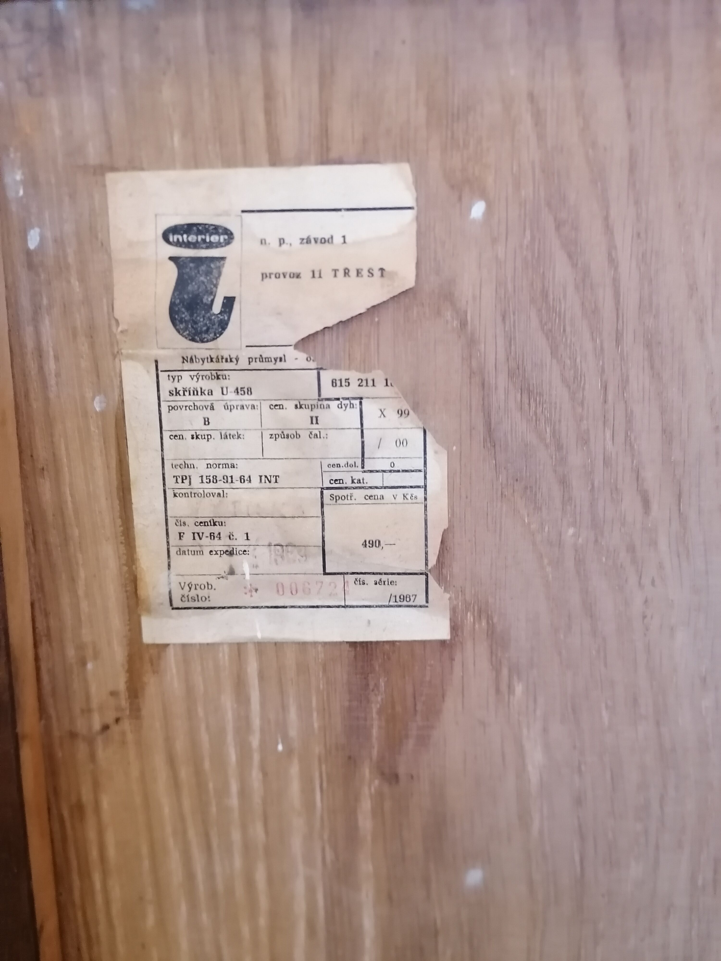 Jiri Jiroutek dresser 1960