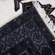 Handmade vintage Persian Gabbeh rug 128cm x 211cm, 1970s