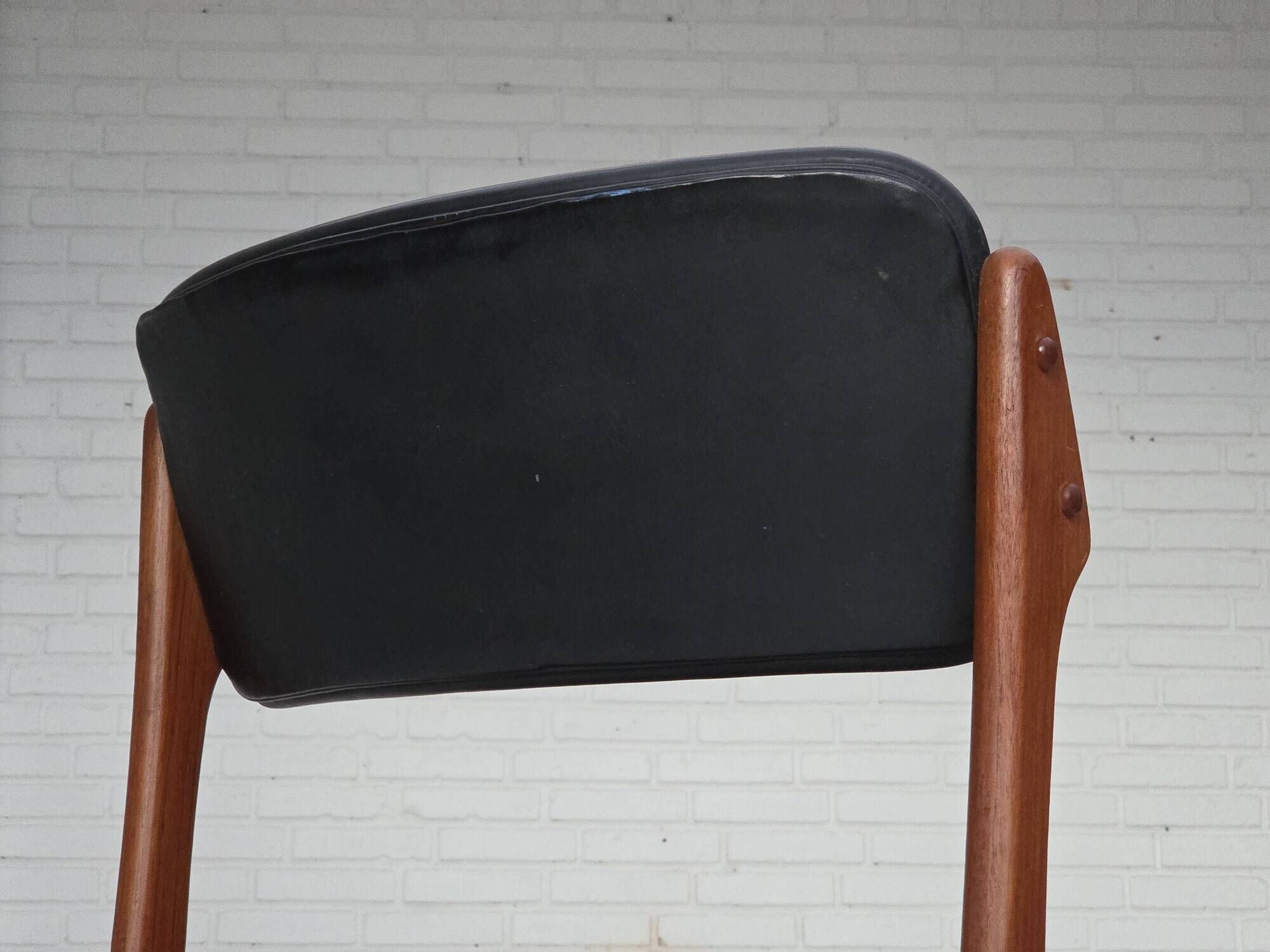 1960s, Danish design by Erik Buch, model 49, pair of chairs, teak wood.