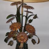 Lamp deco marguerittes metal Vintage 70s