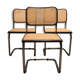 Lot de trois chaises B32 Marcel Breuer
