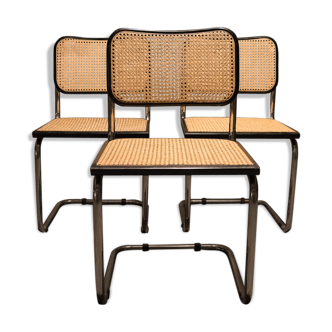Set of 3 vintage B32 chairs by Marcel Breuer