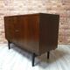 Commode en noyer Violetta rénovée, années 1970 de la République populaire de Pologne