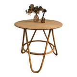 Small round rattan table
