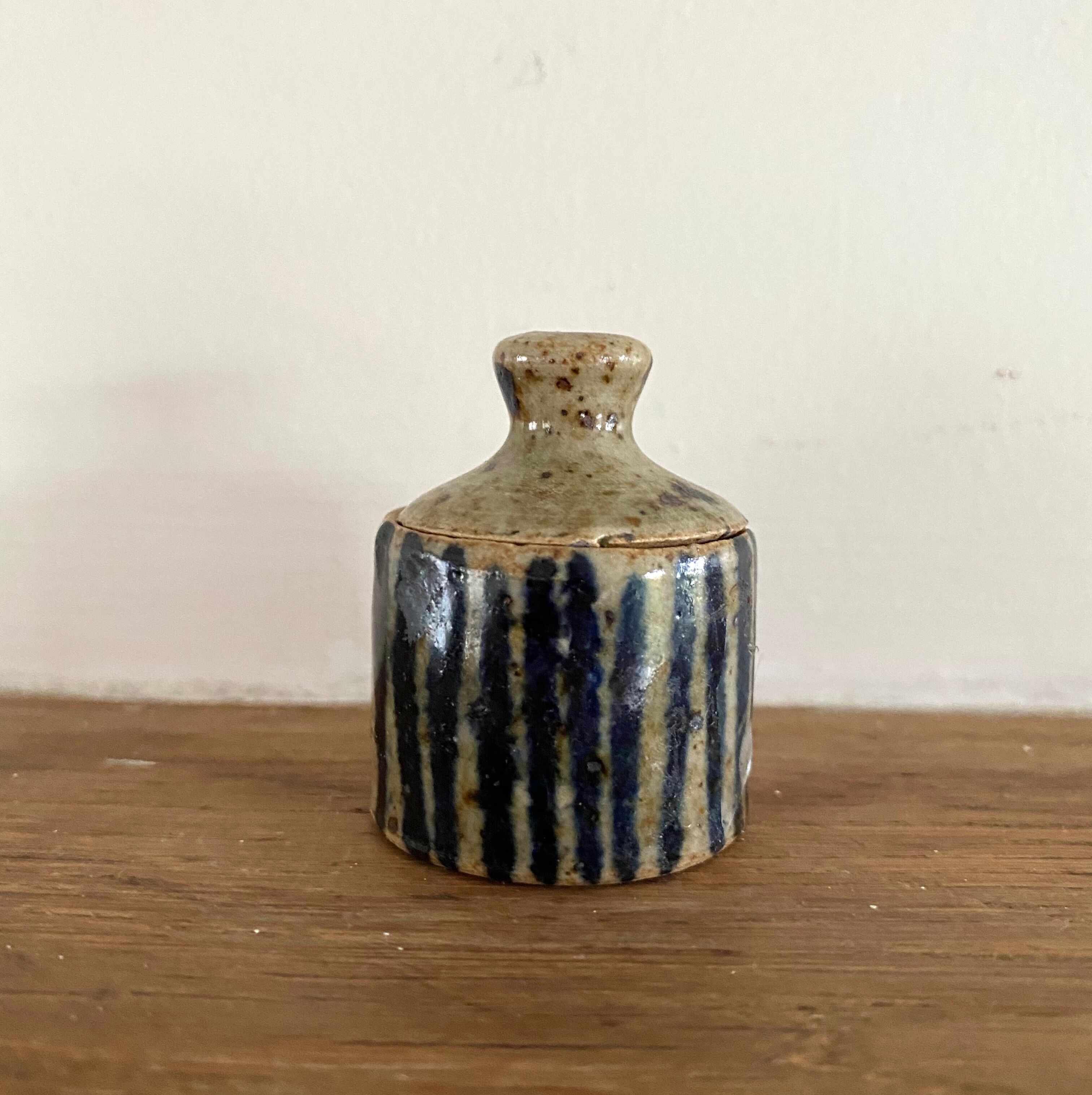 Miniature glazed stoneware box