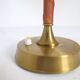 Mid-Century Modern brass and metal table lamp Ewå, Sweden, 1950s