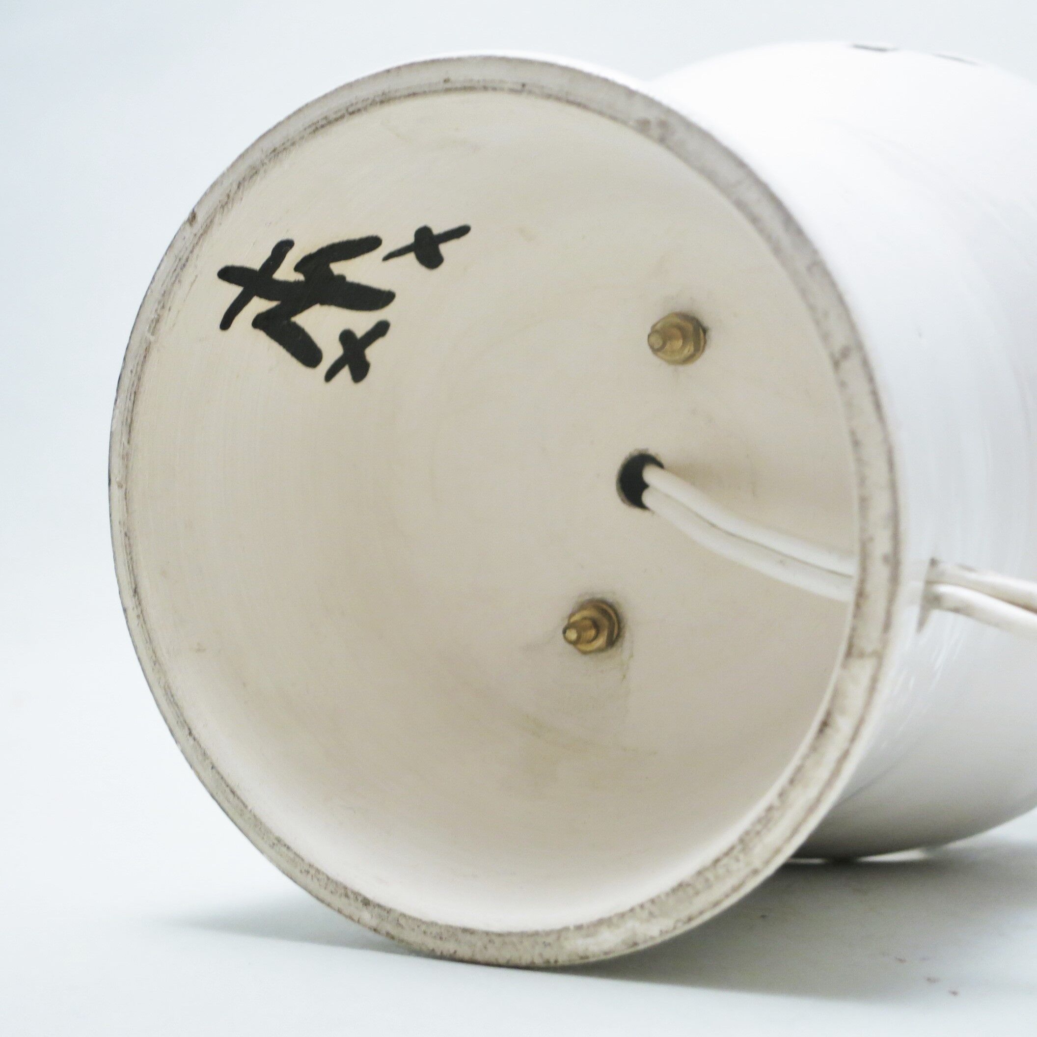 Ceramic lamp openable years 70