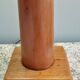 Large nautical lamp in wood and brass from the 80s