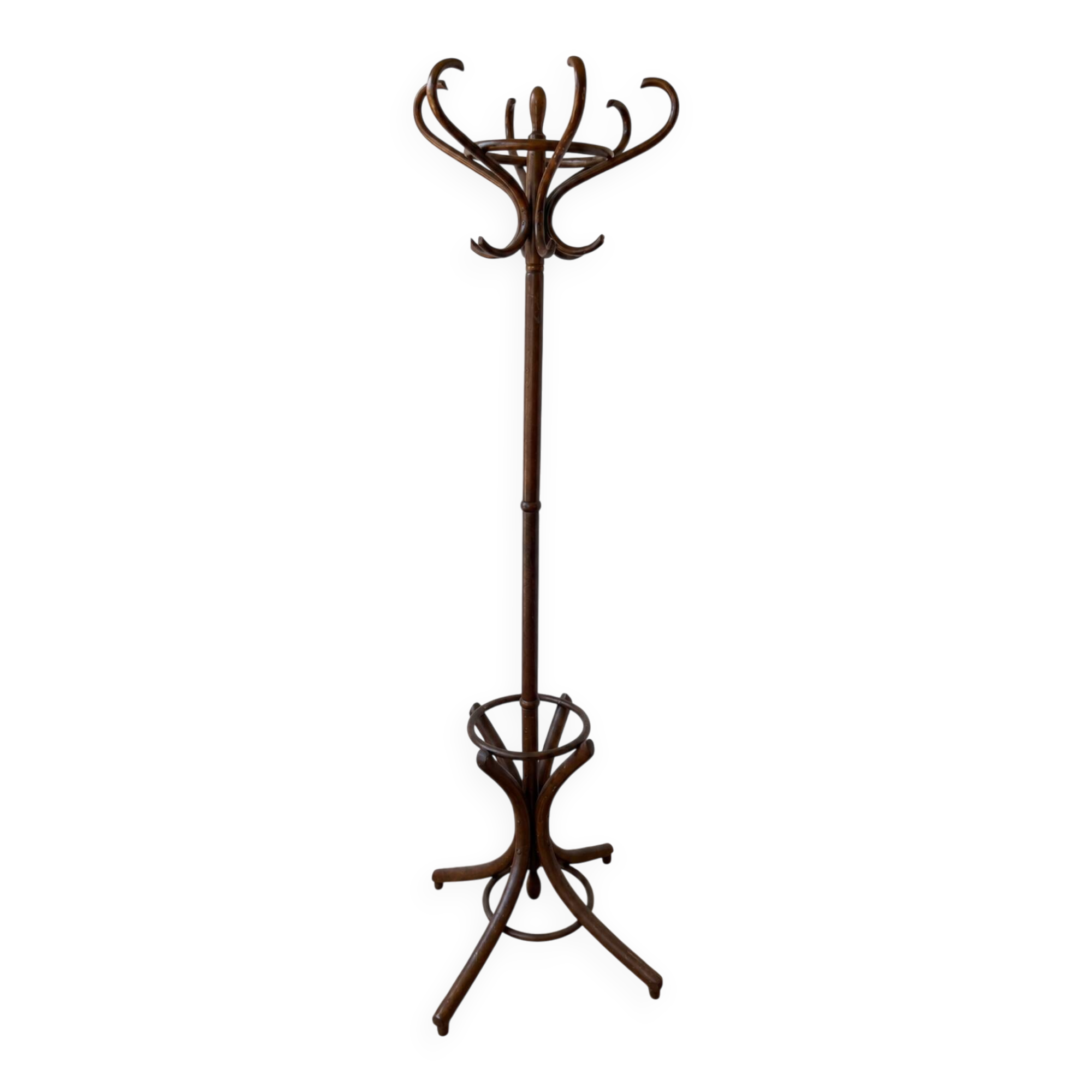 Vintage wooden parrot coat rack