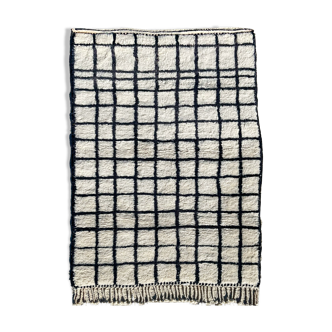 Berber rug black white 152x102cm