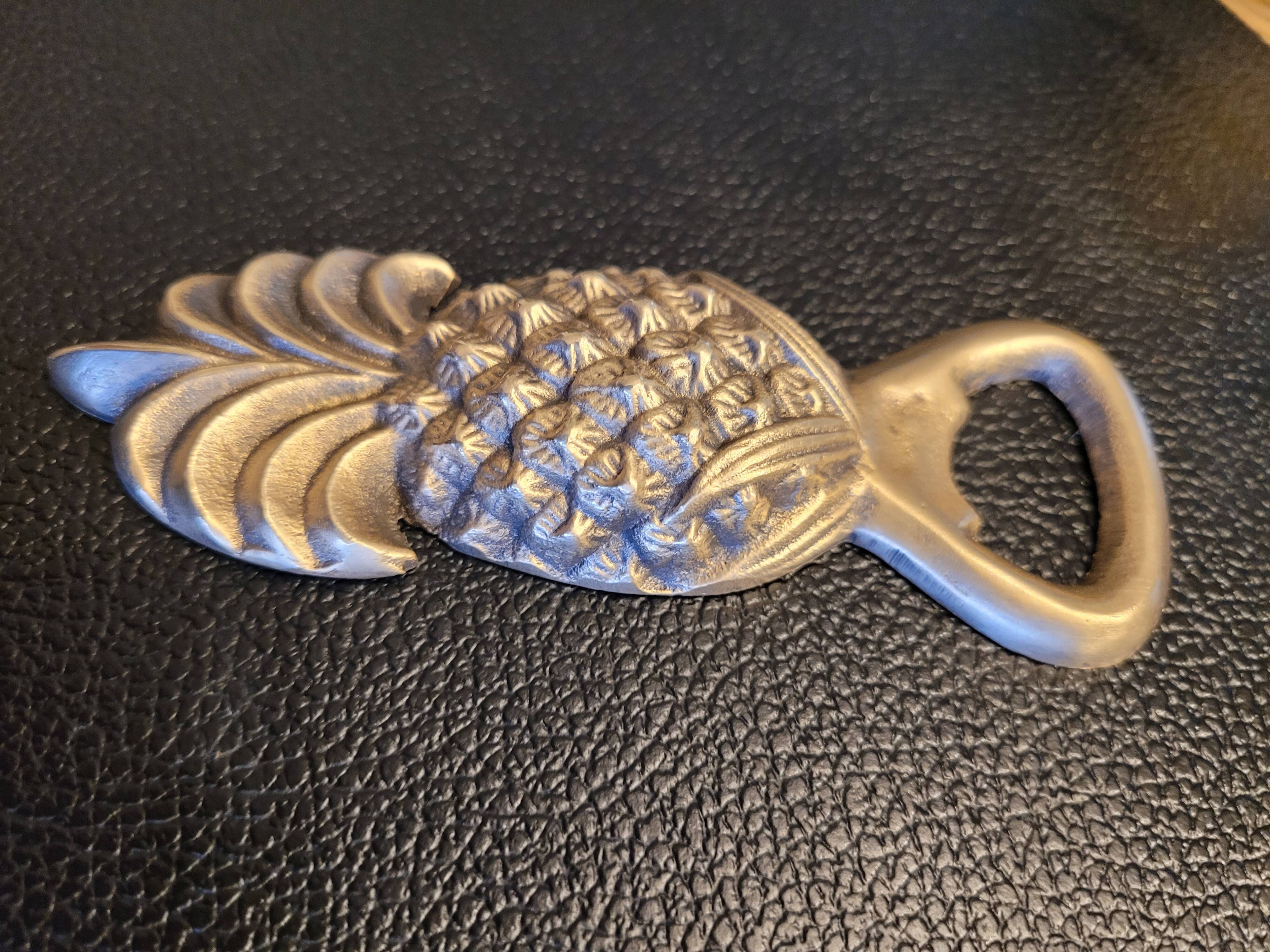 Brass pineapple bottle opener