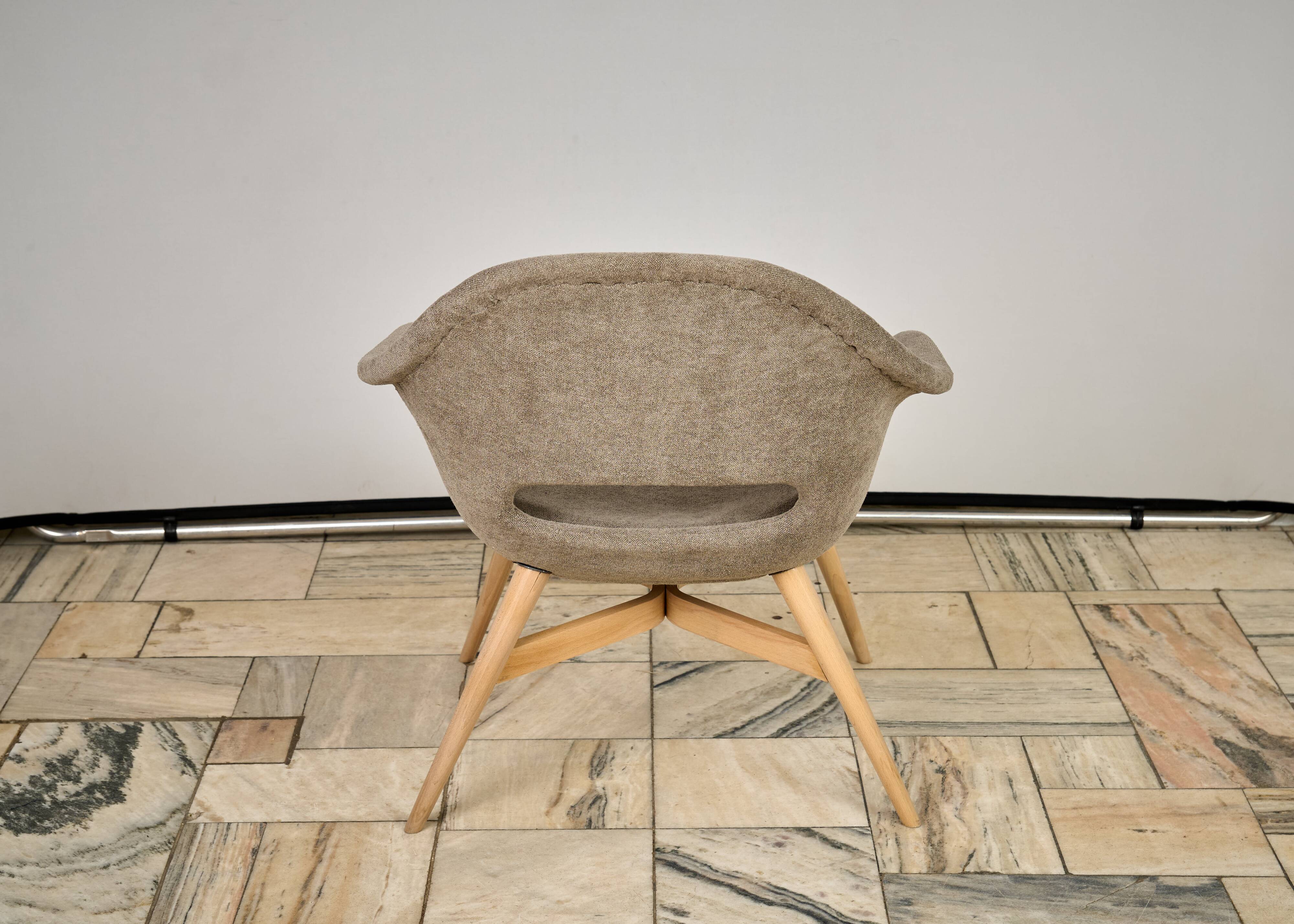 Shell Lounge Chair by Miroslav Navratil, 1960s, Czechoslovakia