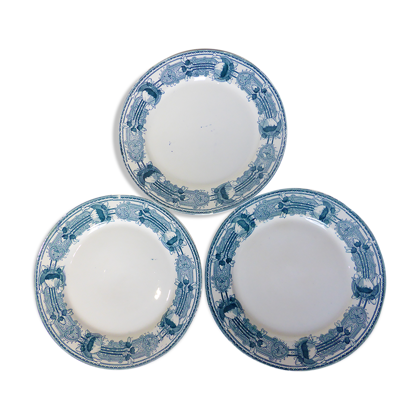 3 vintage dessert plates from CM&C, Massena model