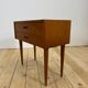 Table de nuit en teck danois avec deux tiroirs, 1960