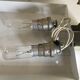 Paire d’appliques dalle de verre et laiton design 70