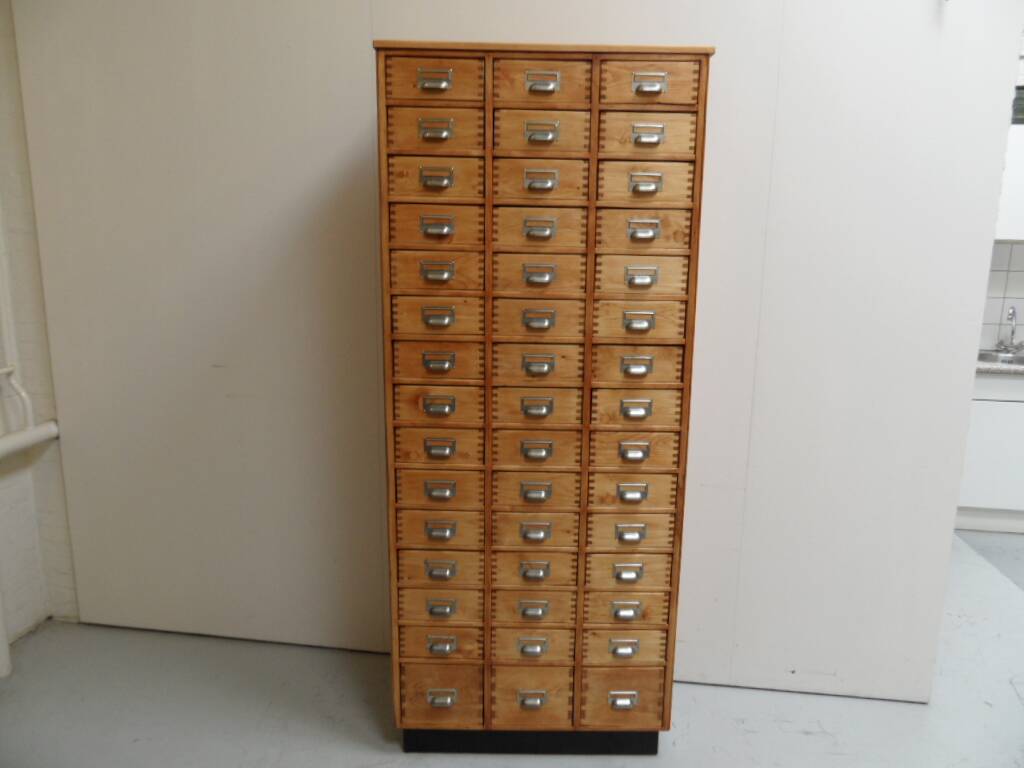 Vintage apothecary cabinet with 45 drawers