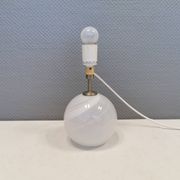 Beautiful table lamp, model Misty by Torben Jørgensen, Holmegaard Glassworks Denmark 1980.