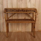 Vintage rattan console Italy
