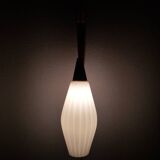 Wall lamp with white glass
