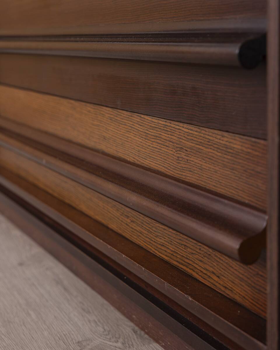 Vintage 1960s wooden chest of drawers with italian design