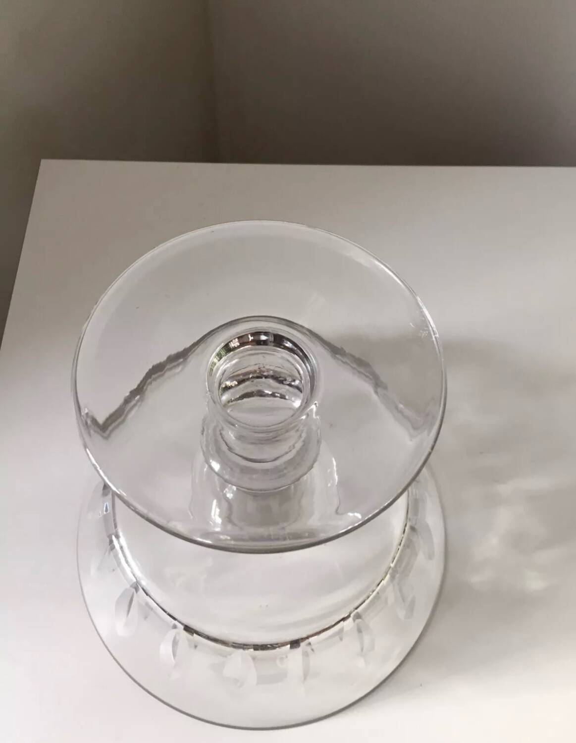 Antique large Saint Louis Crystal Fruit Bowl